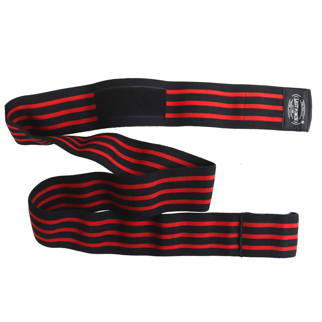 Last Punch 78″” Red & Black Knee Wraps Support Bandage for Weight Lifting