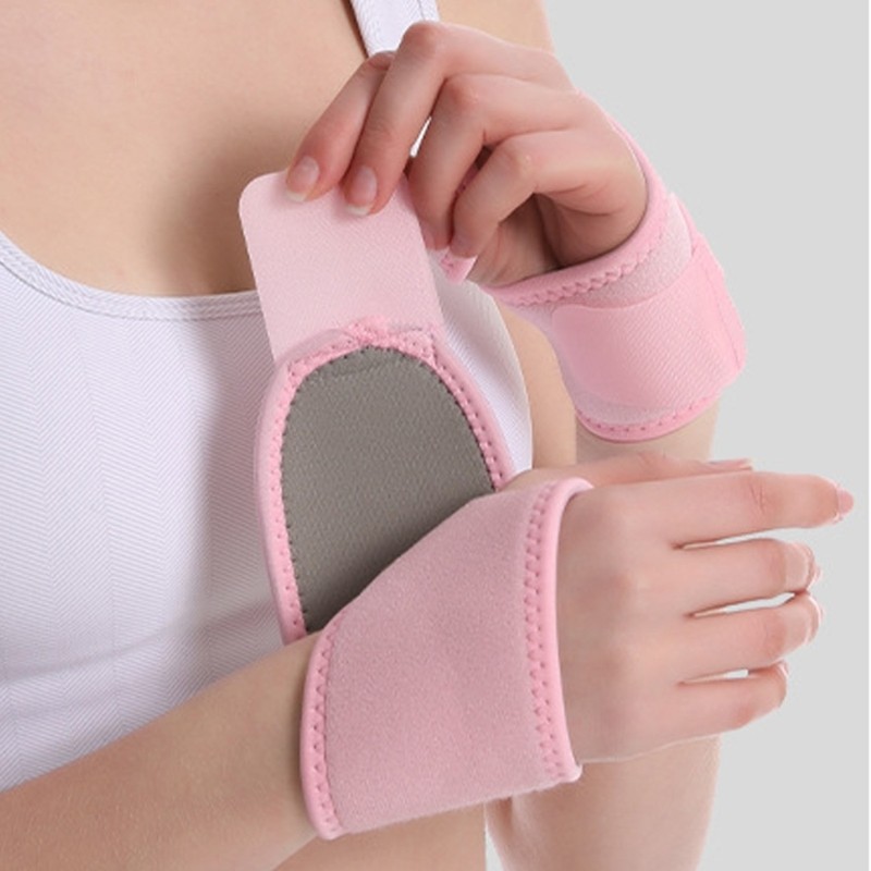 Elastic Wrist Brace Adjustable Wrist Compression Wrap for Gym Fitness Badminton