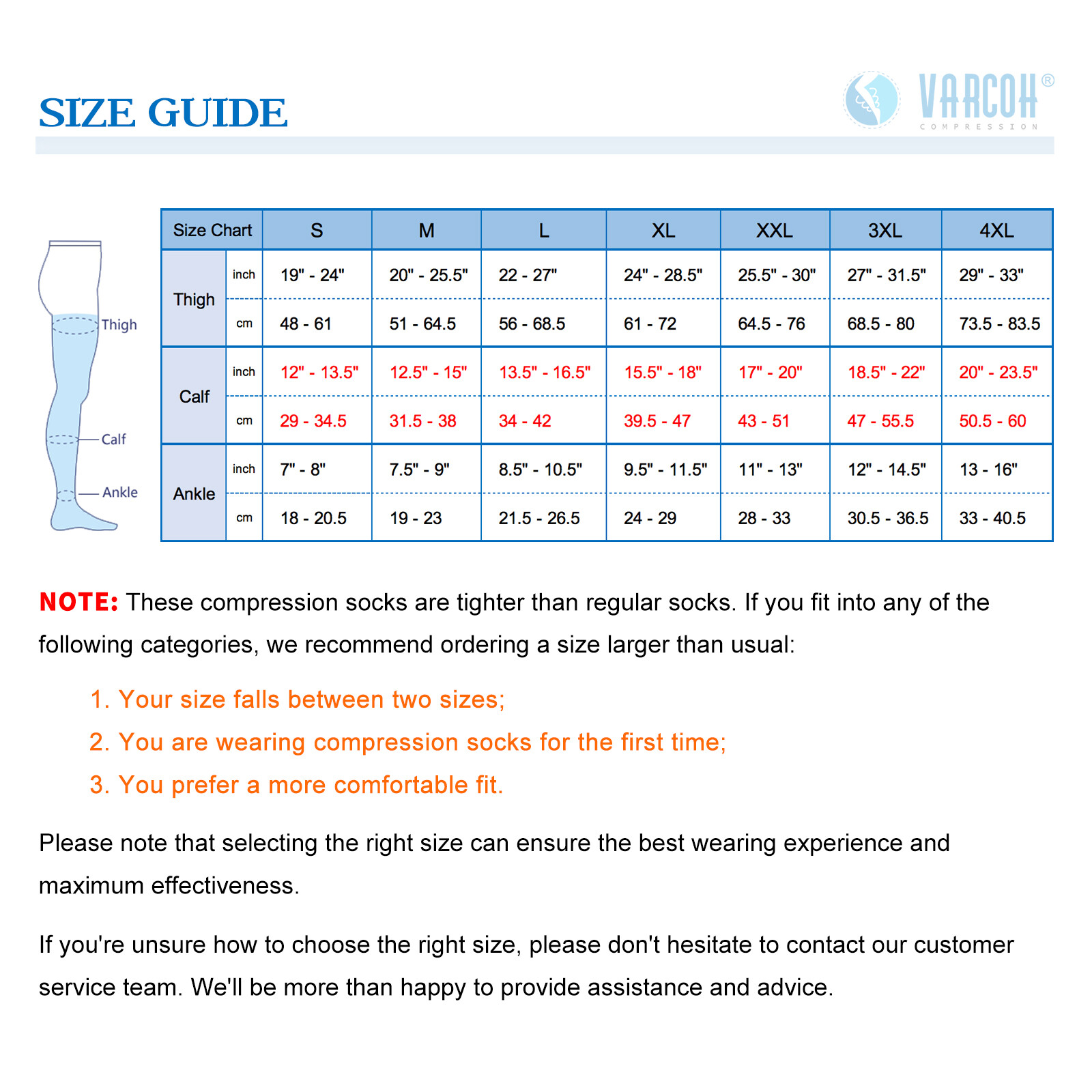 Compression Stockings Thigh High Support Relief Swelling Pregnant Nurse Swelling