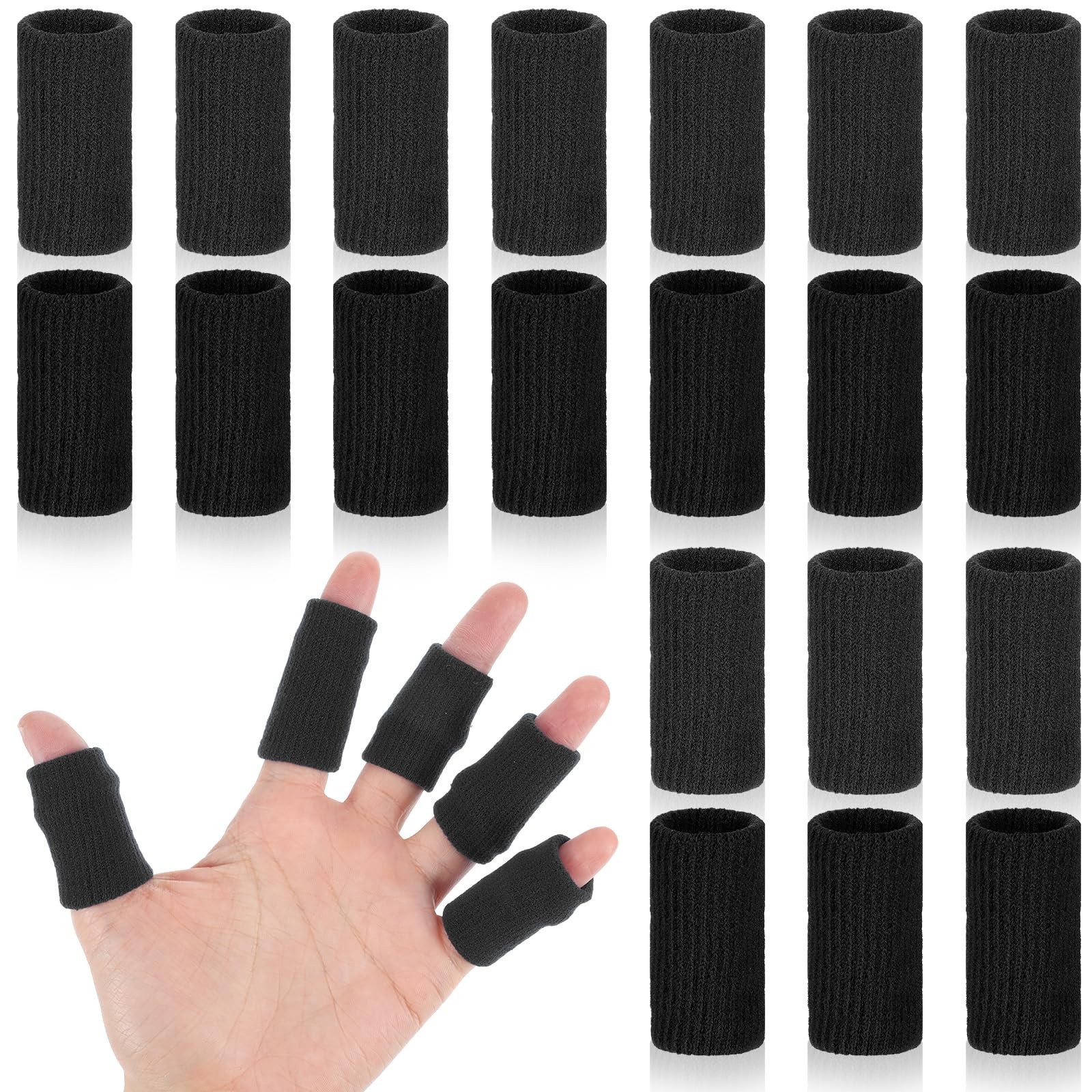 20 Pcs Finger Sleeves Protector Compression Elastic Thumb Brace Support