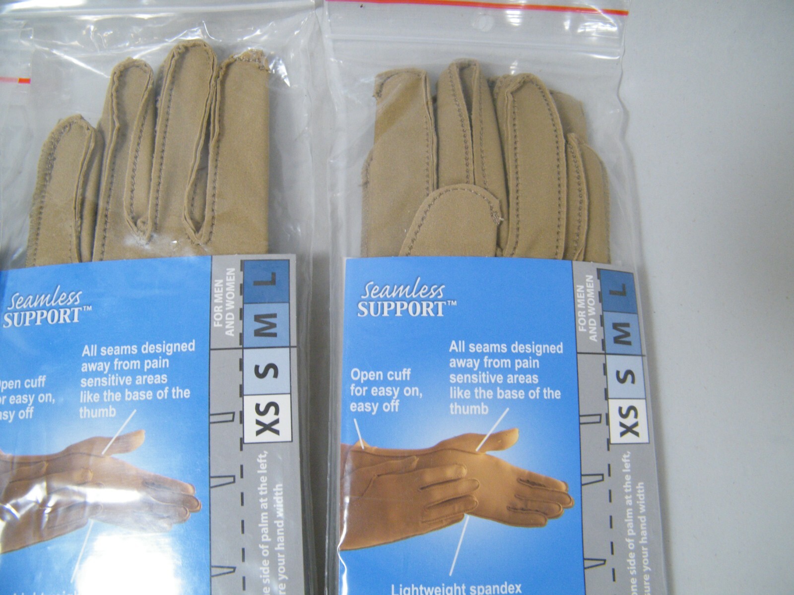 (4) PAIRS ISOTONER THERAPEUTIC GLOVES EASES PAIN & SWELLING S, M, & L