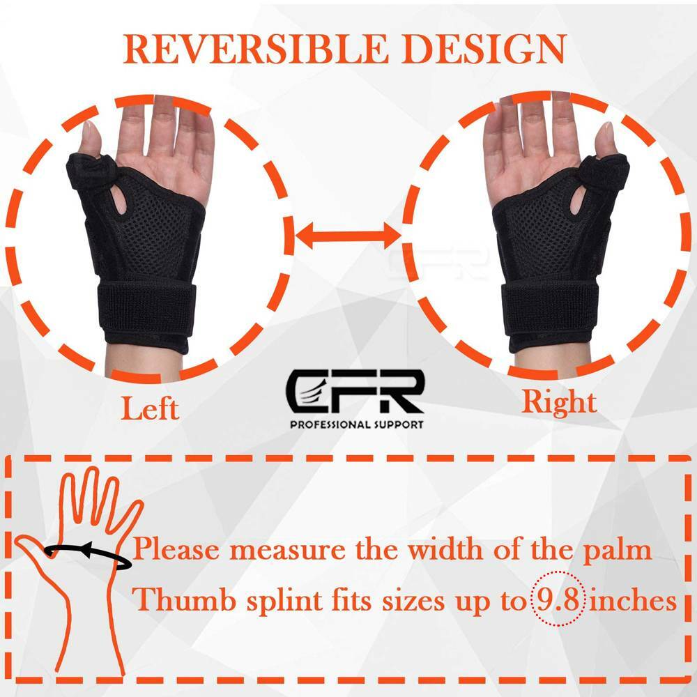WRIST HAND BRACE SUPPORT Sprain Splint ARTHRITIS BRACE Thumb BANDAGE WRAP GYM
