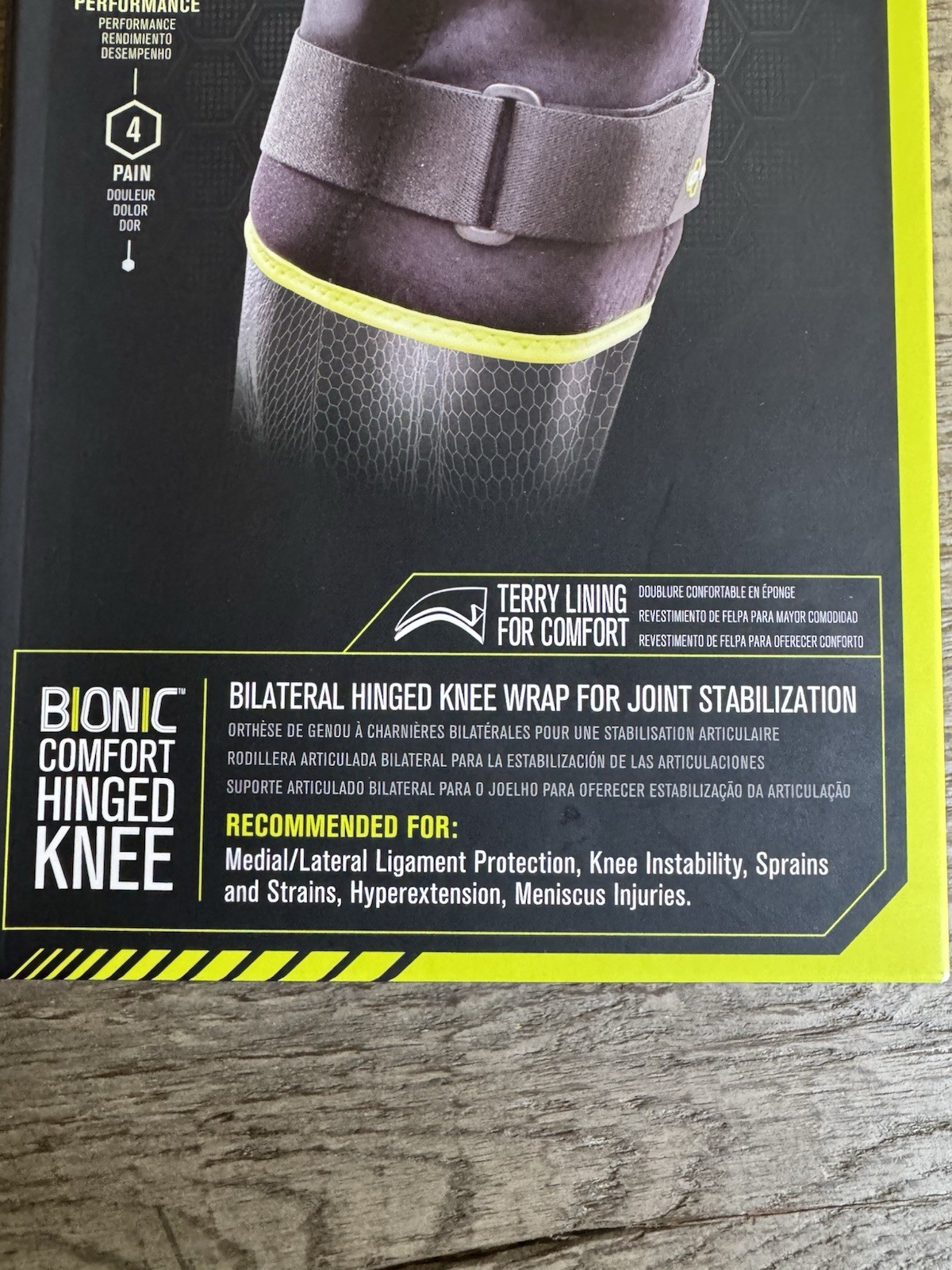 DonJoy Performance Bionic Comfort Hinged Knee Brace Support Size Large / XL