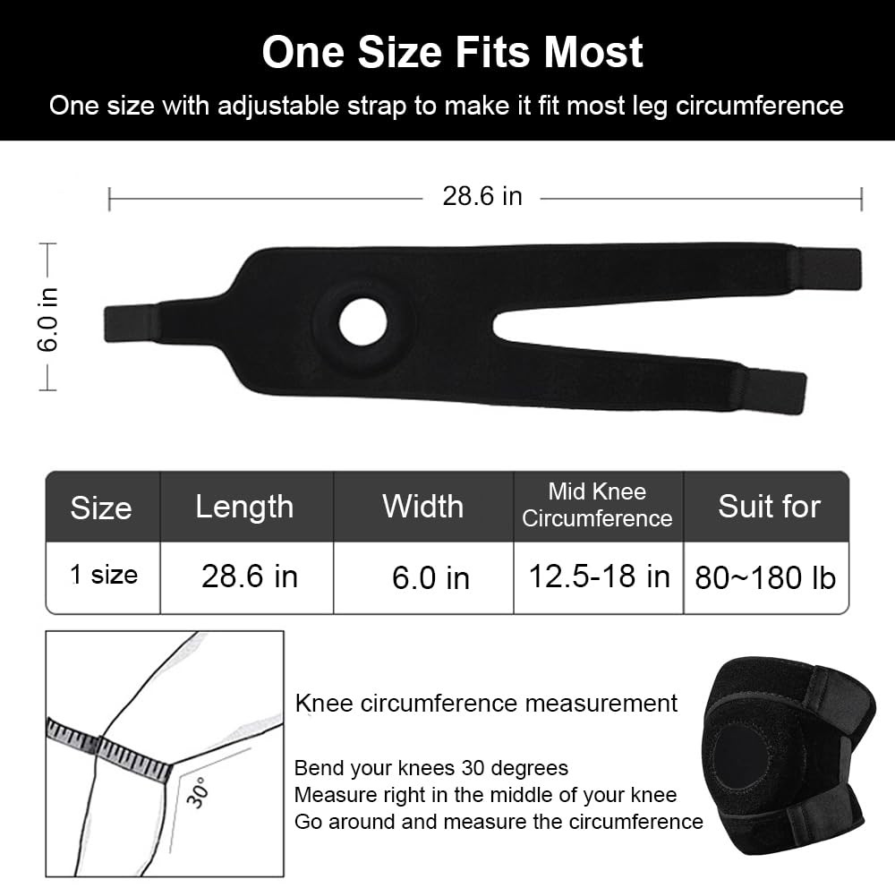 Knee Brace for Women Men Braces Pain, Patellar One Size, Gray