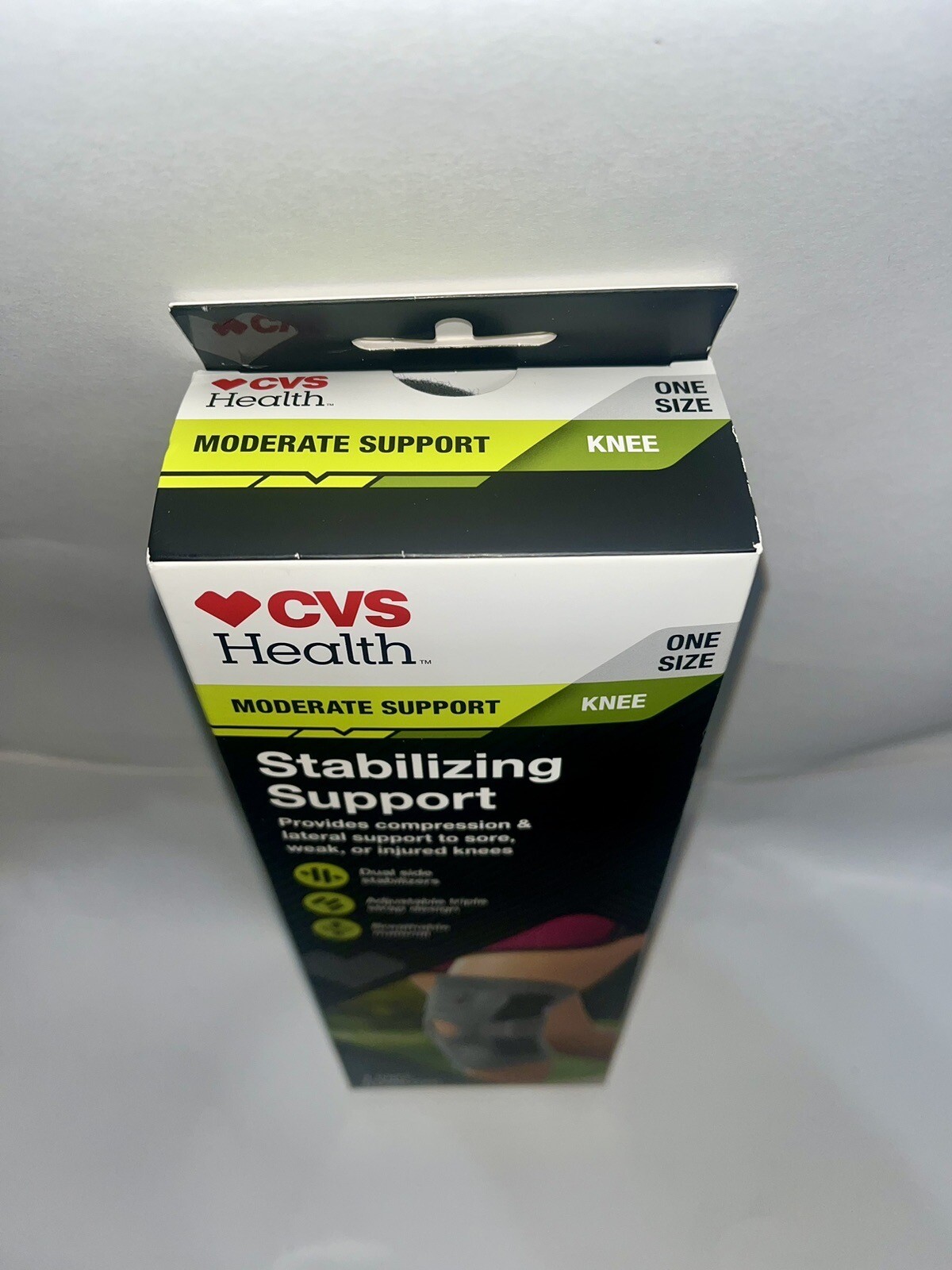 CVS Health Adjustable Stabilizing Knee Support Moderate One Size New in Box