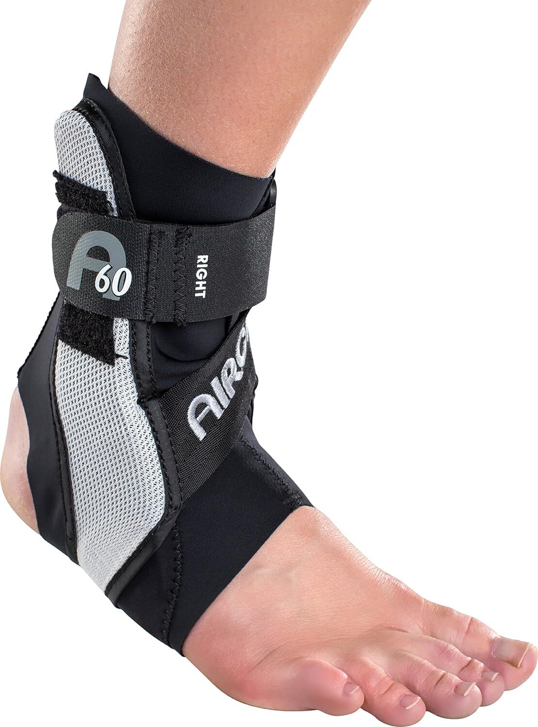 Black Medium Ankle Support Brace With Stabilizers For Injury Prevention