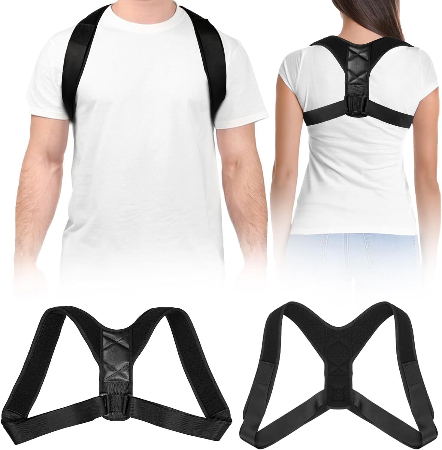 Posture Corrector Body Brace Lumbar Support Back Straight Shoulder Brace Straps
