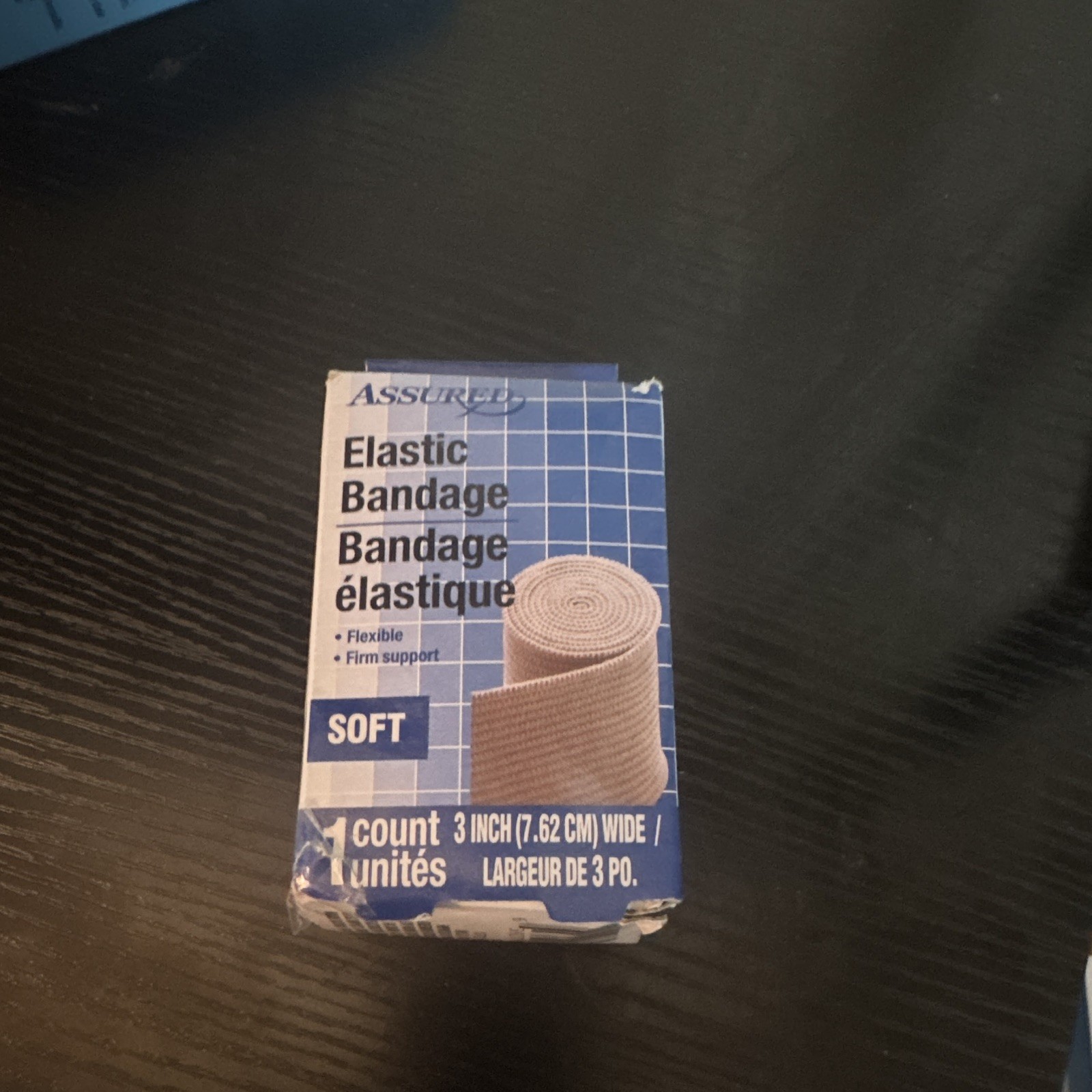 Assured ELASTIC BANDAGE SOFT 3 INCHES 5.4 YARDS BRAND NEW With 2 Clasp