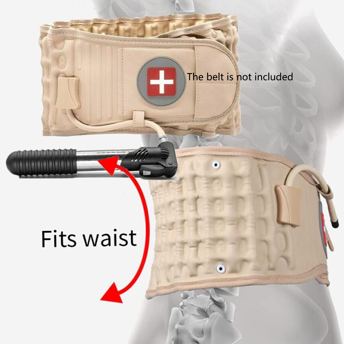 Decompression Brace Lumbar Belt Spinal Support Back Extender Belt Traction Tool