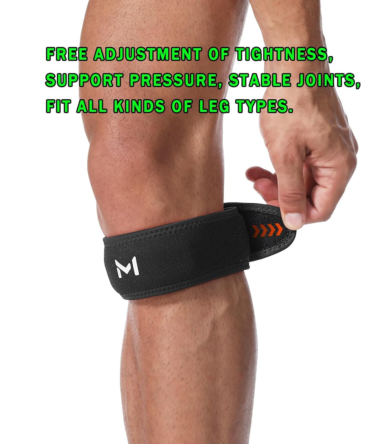 2 Pack Patellar Tendon Support Strap for Knee Pain Relief, Tendonitis, Patell…