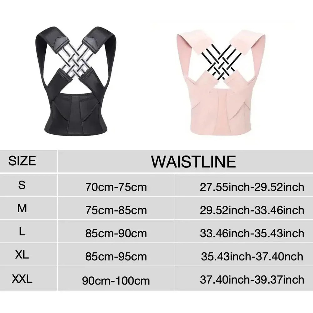 Posture Corrector Support Back Shoulder Brace Belt Band For Men Women