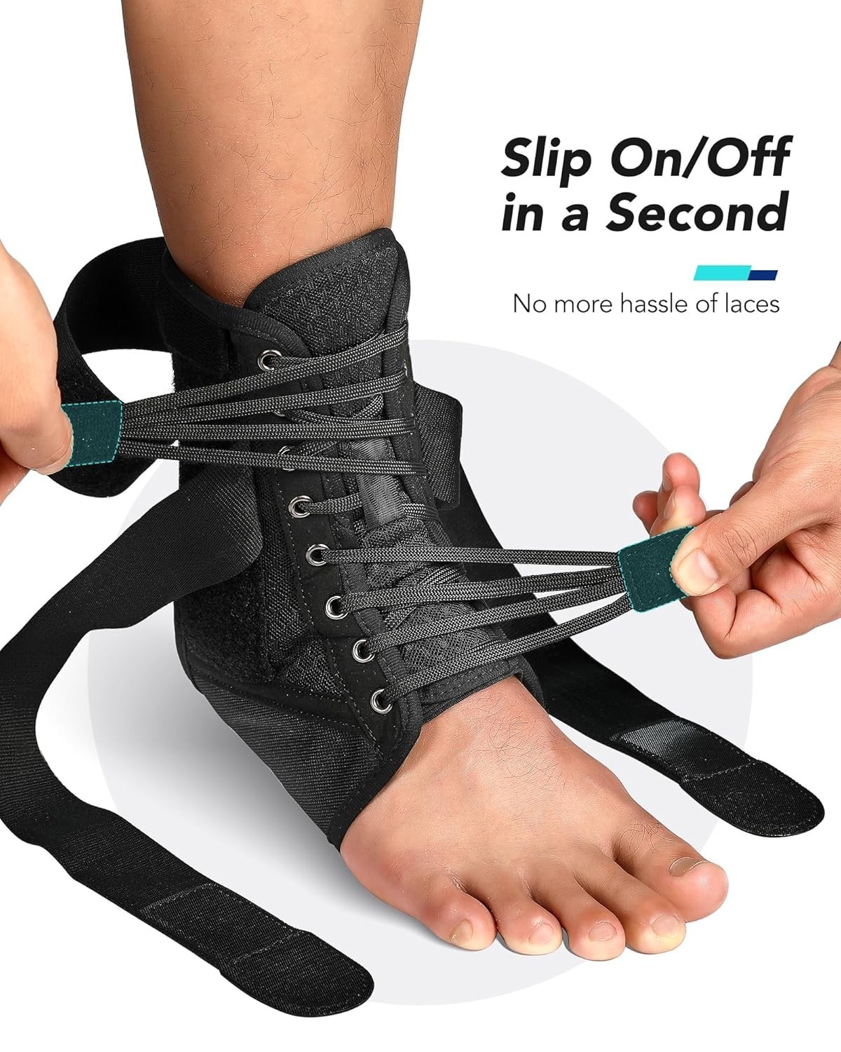Speed Laces Ankle Stabilizer for Sprained Ankle Recovery