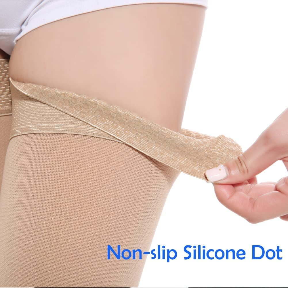 Thigh High Medical Compression Stockings for Treatment Varicose Veins Swelling