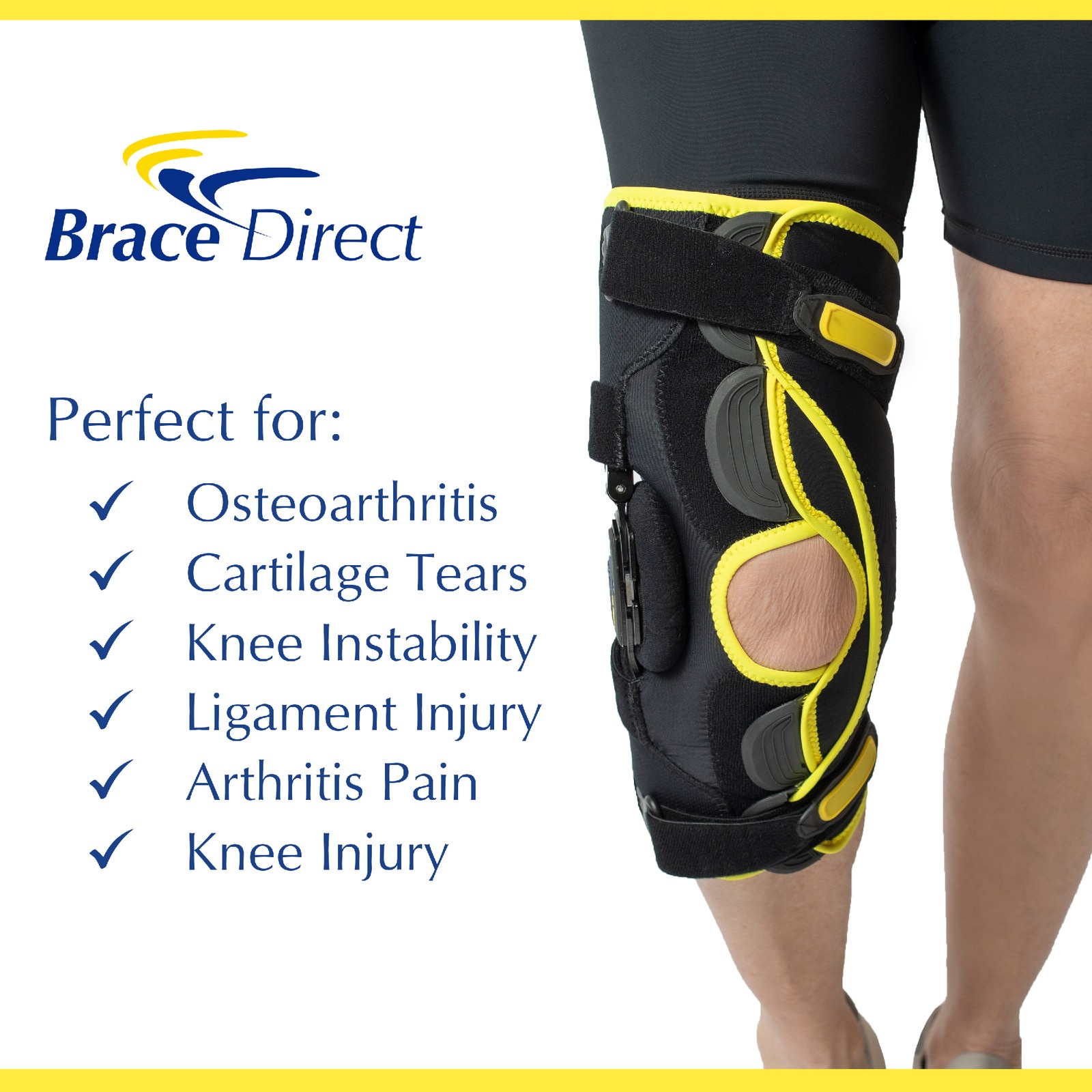 KOAlign Osteoarthritis Unloader Soft Knee Brace Wrap L1843, L1851 for Knee Pain