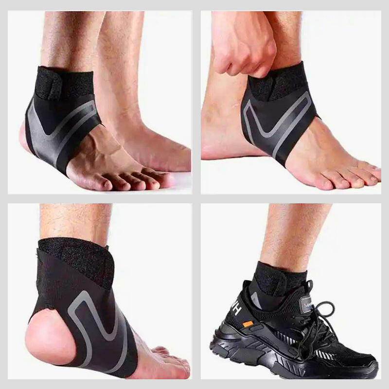 Ankle Brace Compression Support Sleeve Swelling Achilles Tendon Joint Pain Wrap@