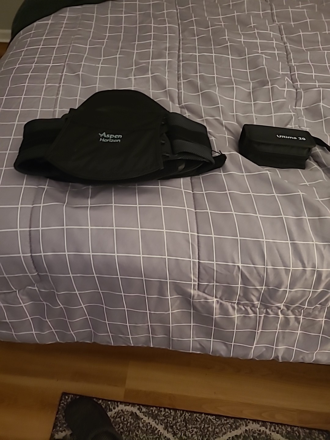 Tens unit and a back brace