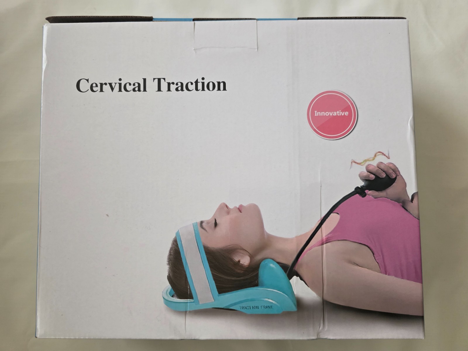 1-Cervical Neck Traction Device Spine Stretcher Pain Relief Therapy- Adjustable