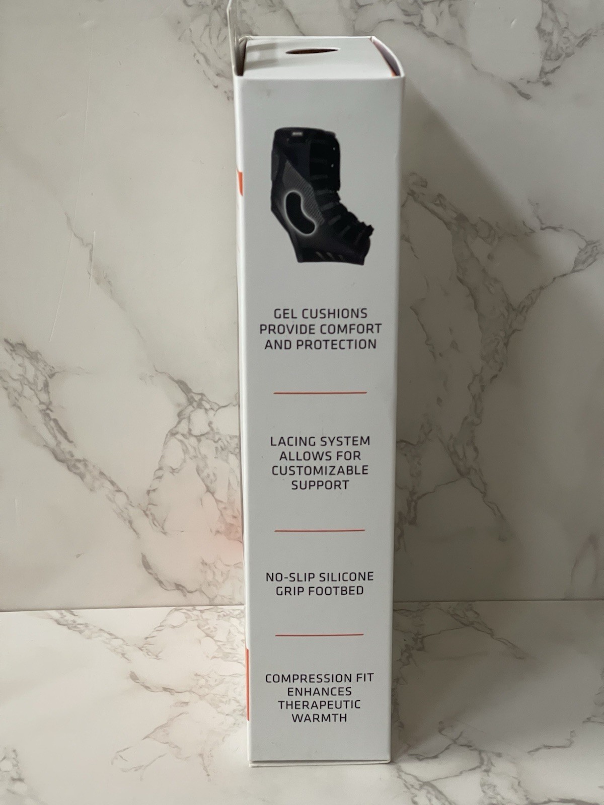 Shock Doctor Level 2 Ankle Lace Support w/ Gel Supports Large New