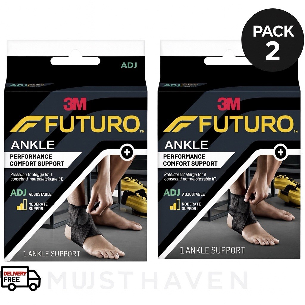Futuro – 2 Pack – Infinity Precision Fit Ankle Support, Adjustable