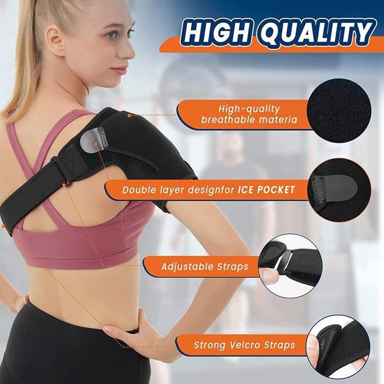 Shoulder Brace Support Compression Sleeve Torn Rotator Cuff Relief AC Joint Pain