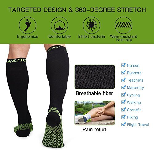 Men & Women Compression Socks Stockings by Pacearth Calf Leg Sports 20-30mmHg