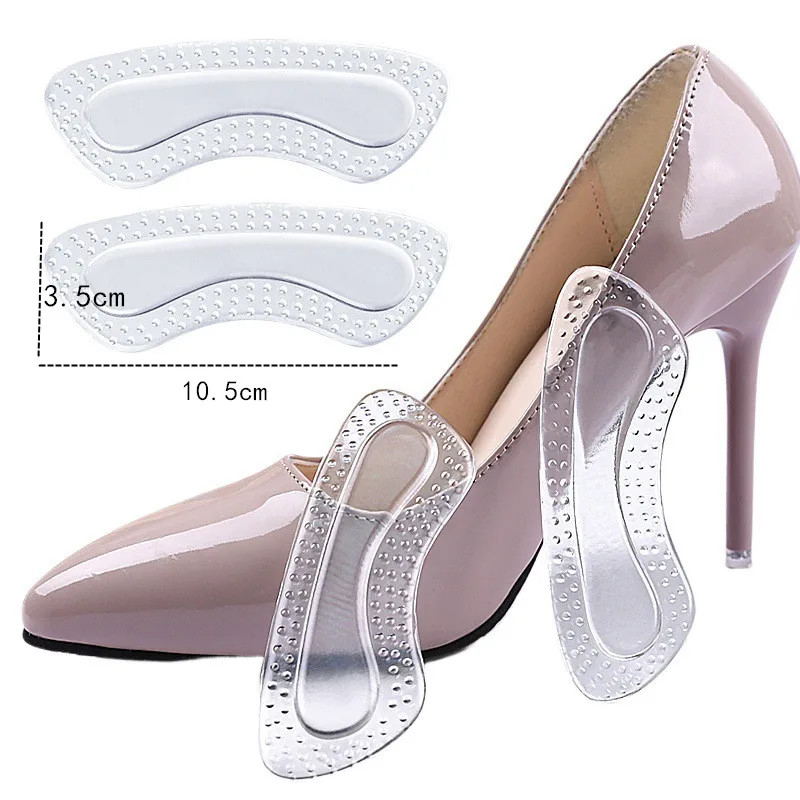 1Pair Heels Grips Silicone Heel Stickers for Women Men Anti Slip Heel Cushions