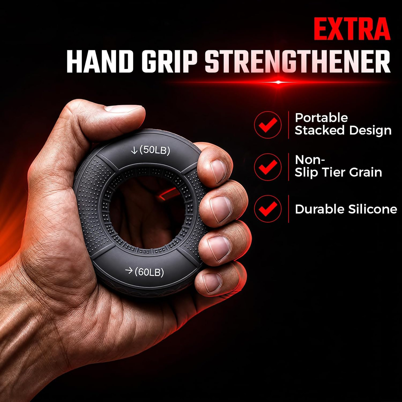 Twister Arm Trainer, Extra Hand Grip Strengthener 3-in-1 Adjustable 22-440lbs