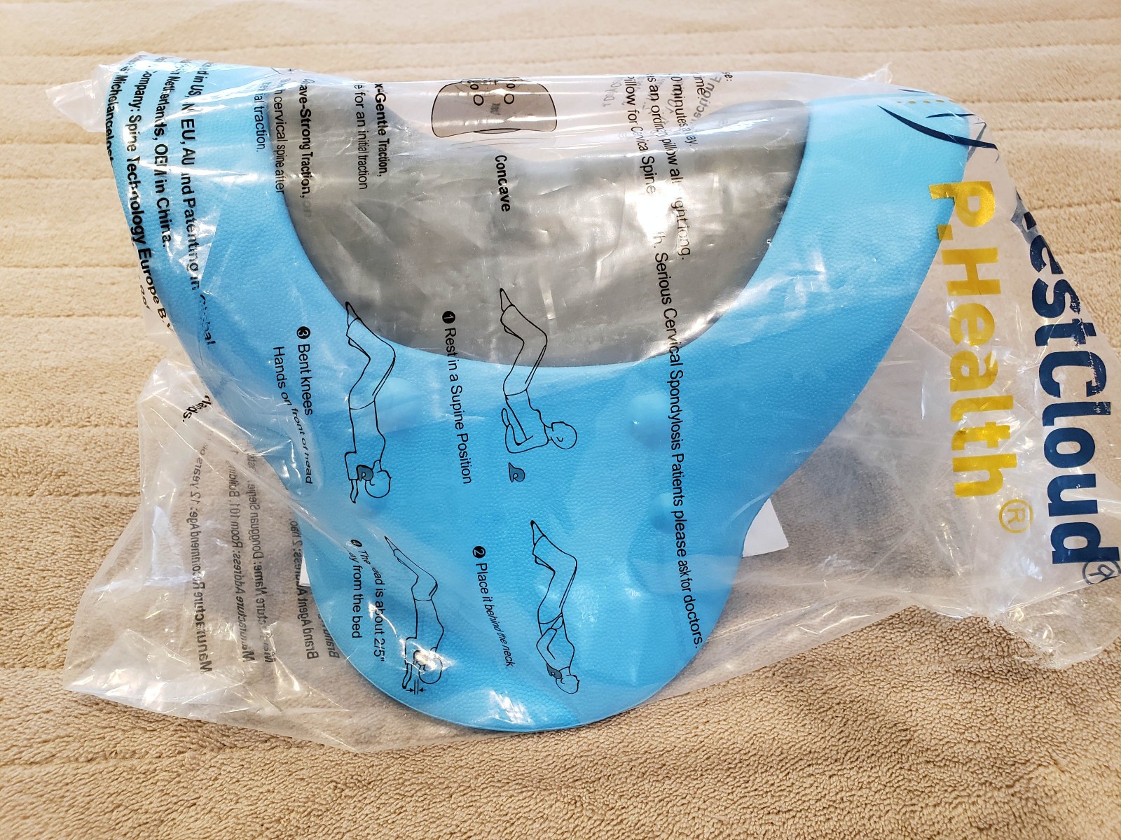 RESTCLOUD Padded Neck Stretcher & Shoulder Relaxer Cervical Traction Device TMJ