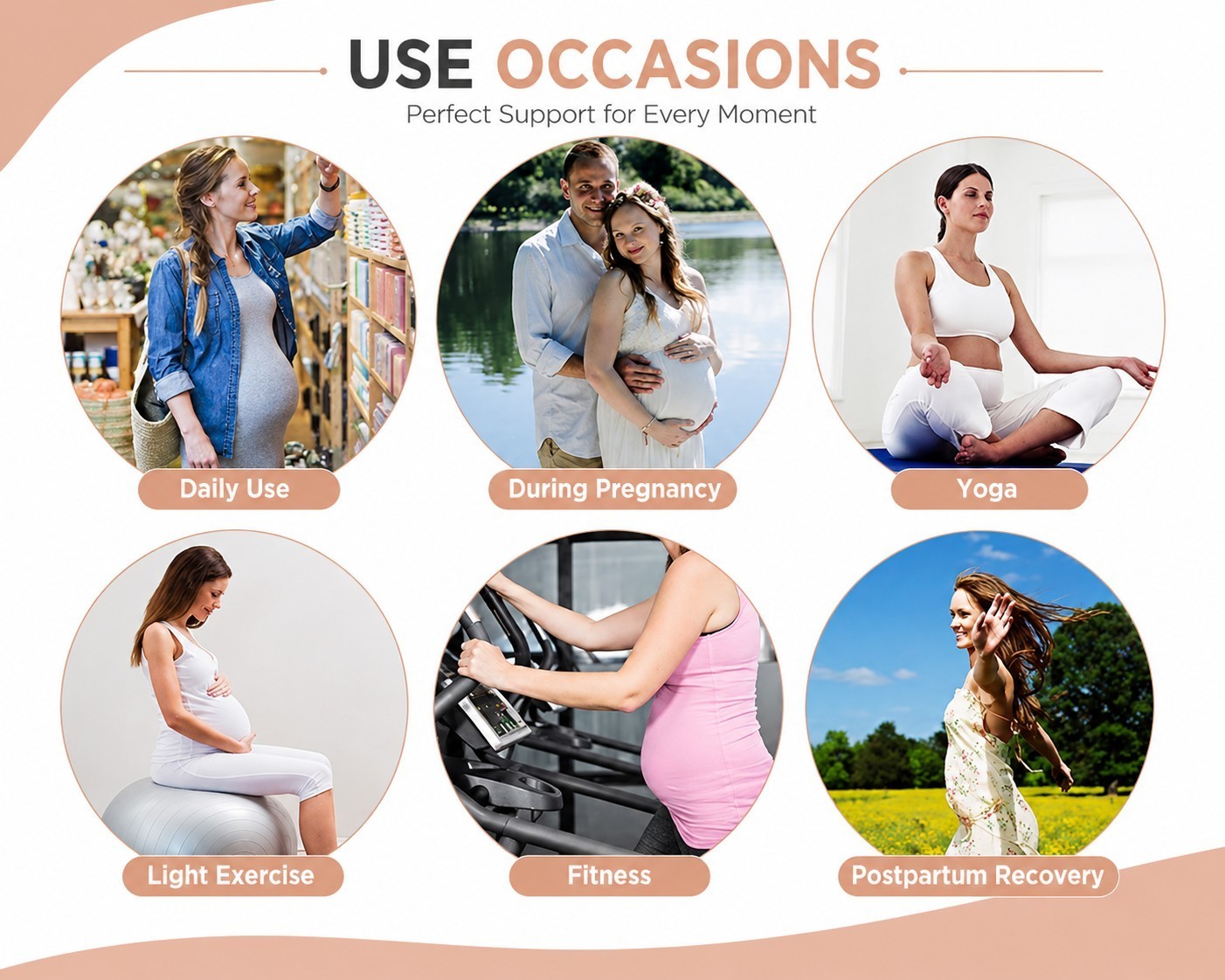 No Rolling Down, XL Maternity Belt Band for Birth Preparation, Labour & Recovery