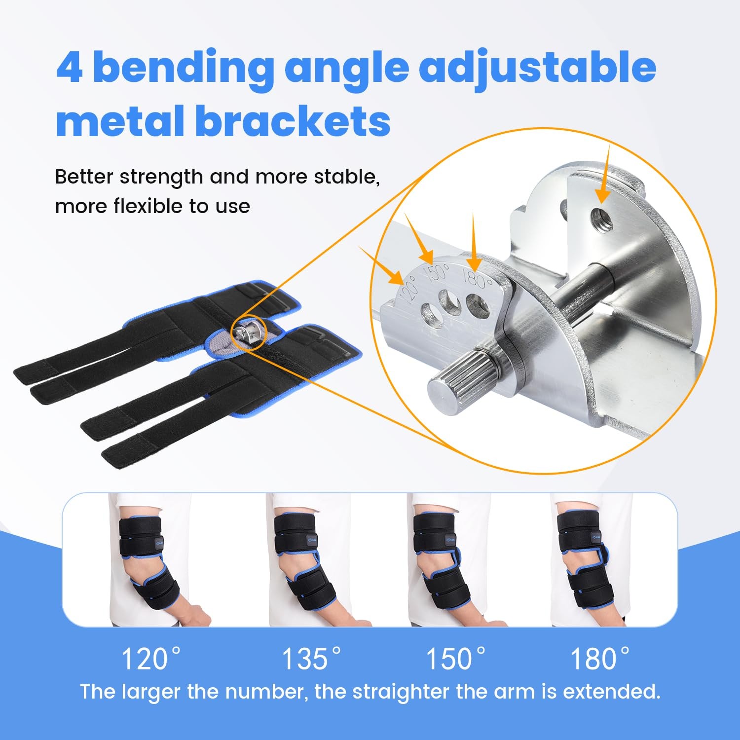 Cubital Tunnel Syndrome Elbow Brace, Ulnar Nerve Entrapment Splint, Elbow Immobi