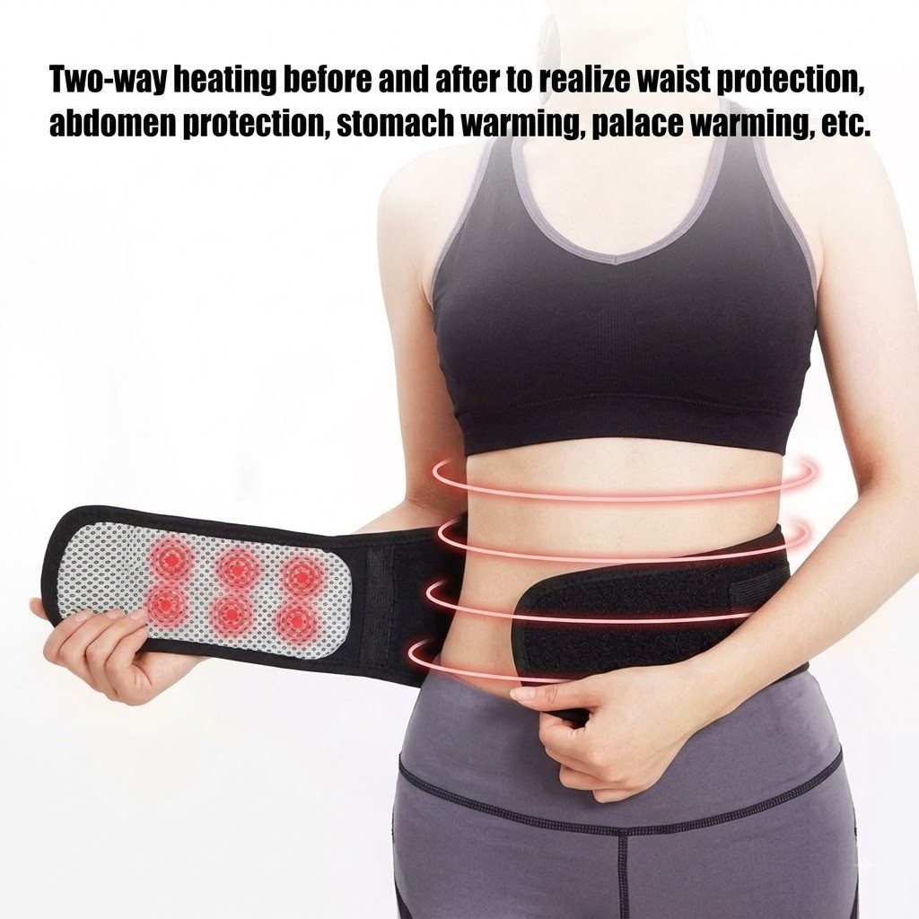 1Pcs Tourmaline Self-heating Magnetic Therapy Waist Support Belt Lumbar Back Wai