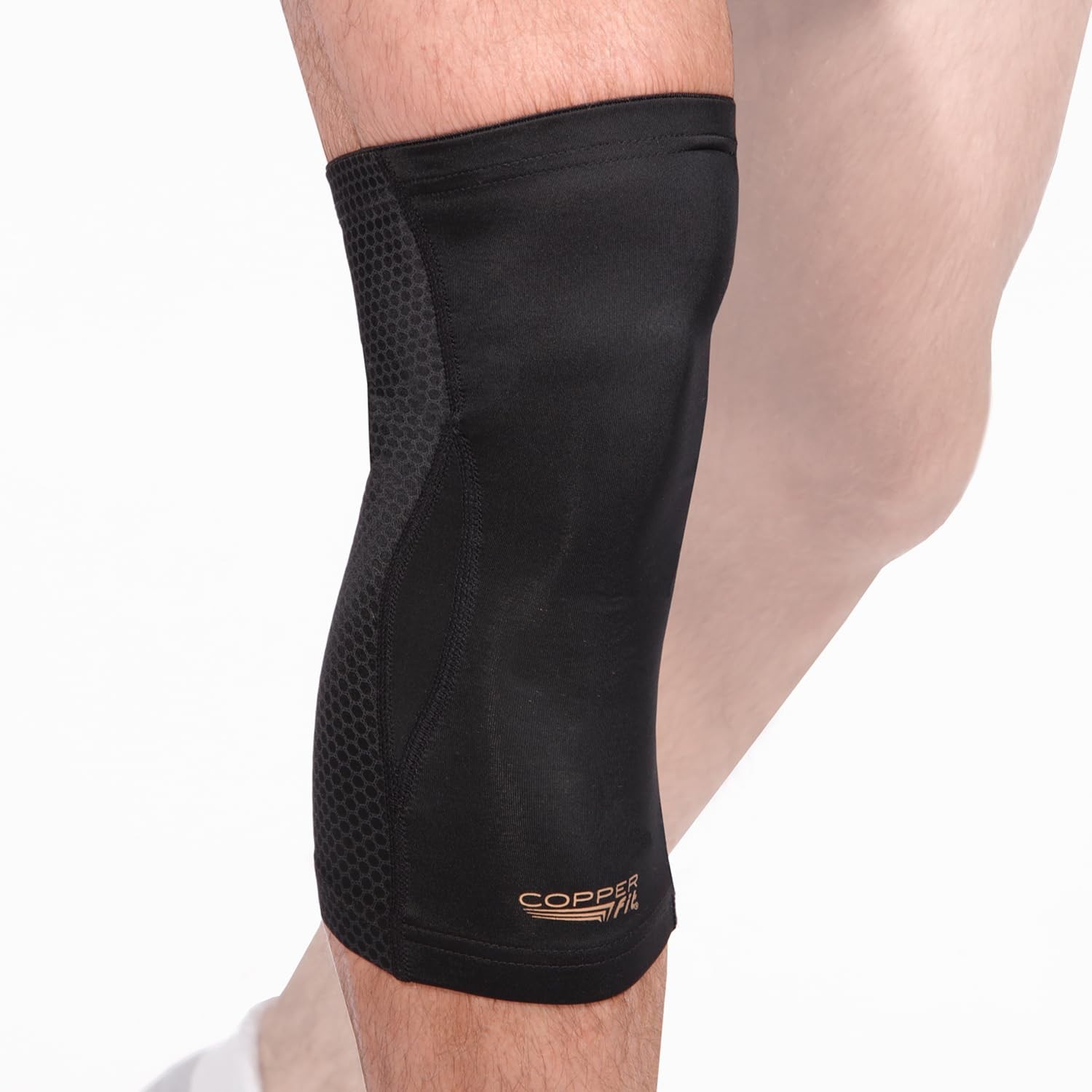 Copper Fit PRO Recovery Knee Compression Sleeve – Breathable, Second Skin Fee