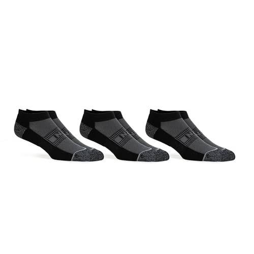 Low-Show Ankle Socks – Moisture-Wicking Performance X-Large Black, 3 Pack