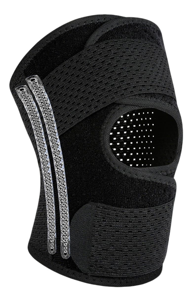 Knee Braces for Women Men Pain ACL MCL Large, Black-Left
