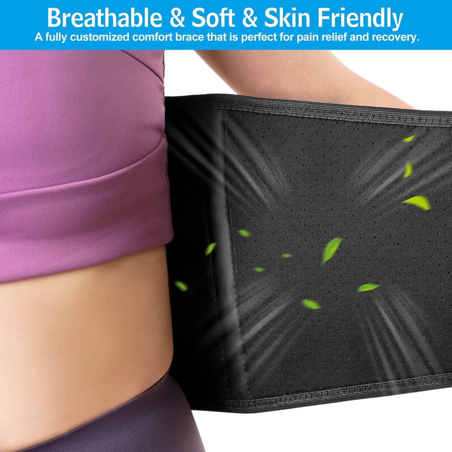 BRACEPOST Medium-Duty Lower Back Brace for Men & Women Small (26″-35″ Waist) NEW
