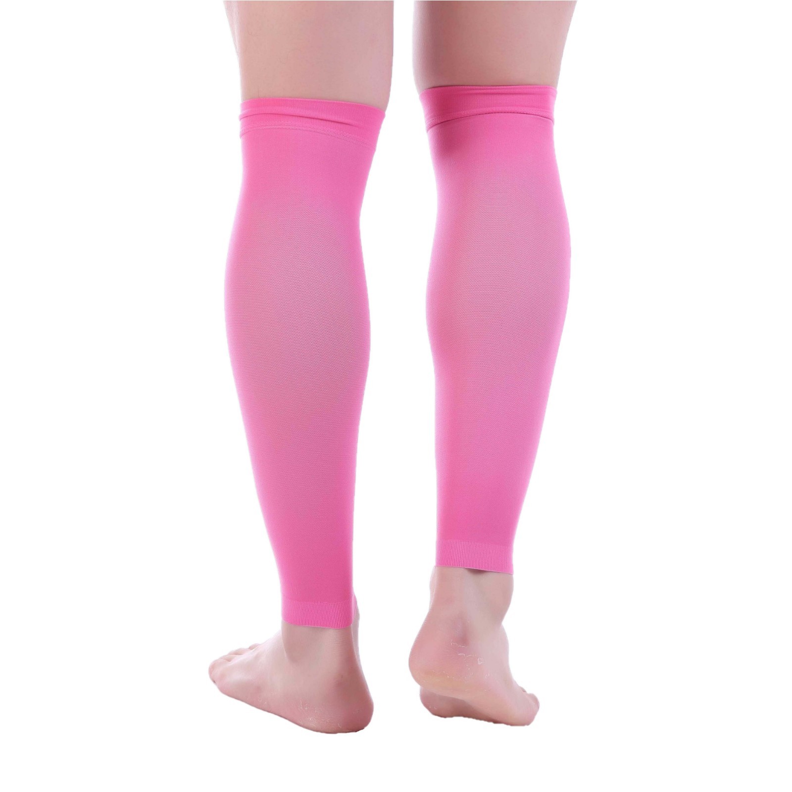 Doc Miller Calf Compression Sleeve 1 Pair 20-30mmHg Recovery Varicose Veins PINK