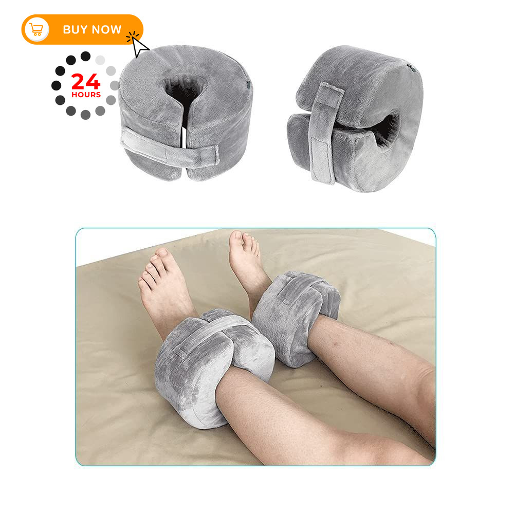 Foot Support Pillow Heel Protectors Cushion for Small, 1 Pair, Grey