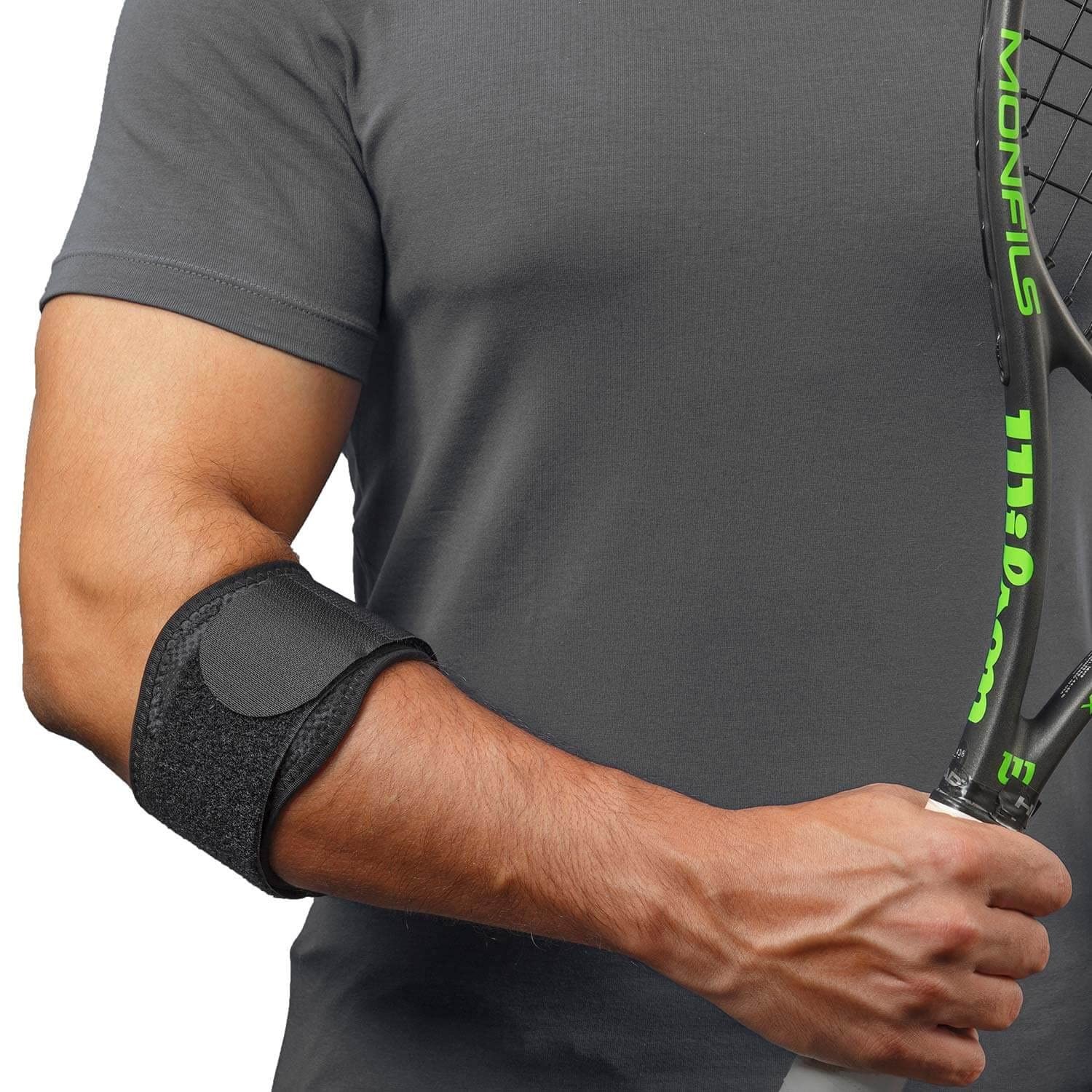 Movibrace Tennis Elbow Bandage – Adjustable Support Strap for Pain Relief, Tendo