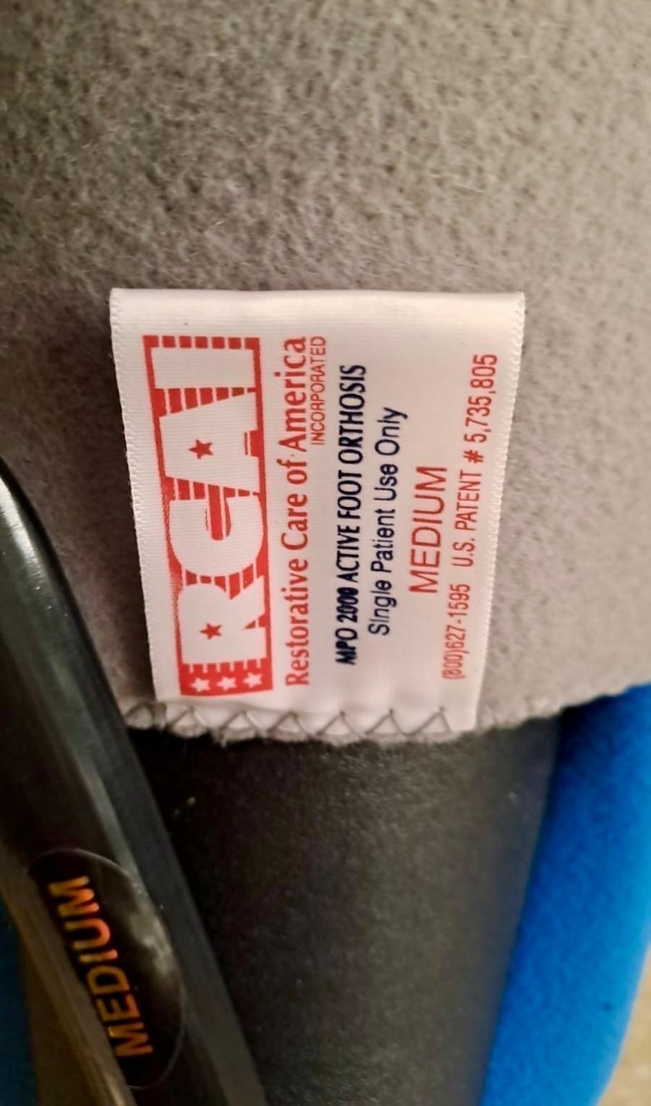 Restorative Care Of America RCAI MPO 2000 Orthosis Size M