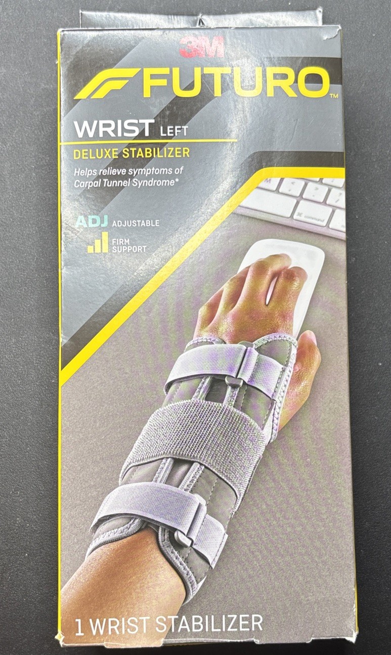 3M Futuro Deluxe Wrist Stabilizer Left Hand, Adjustable