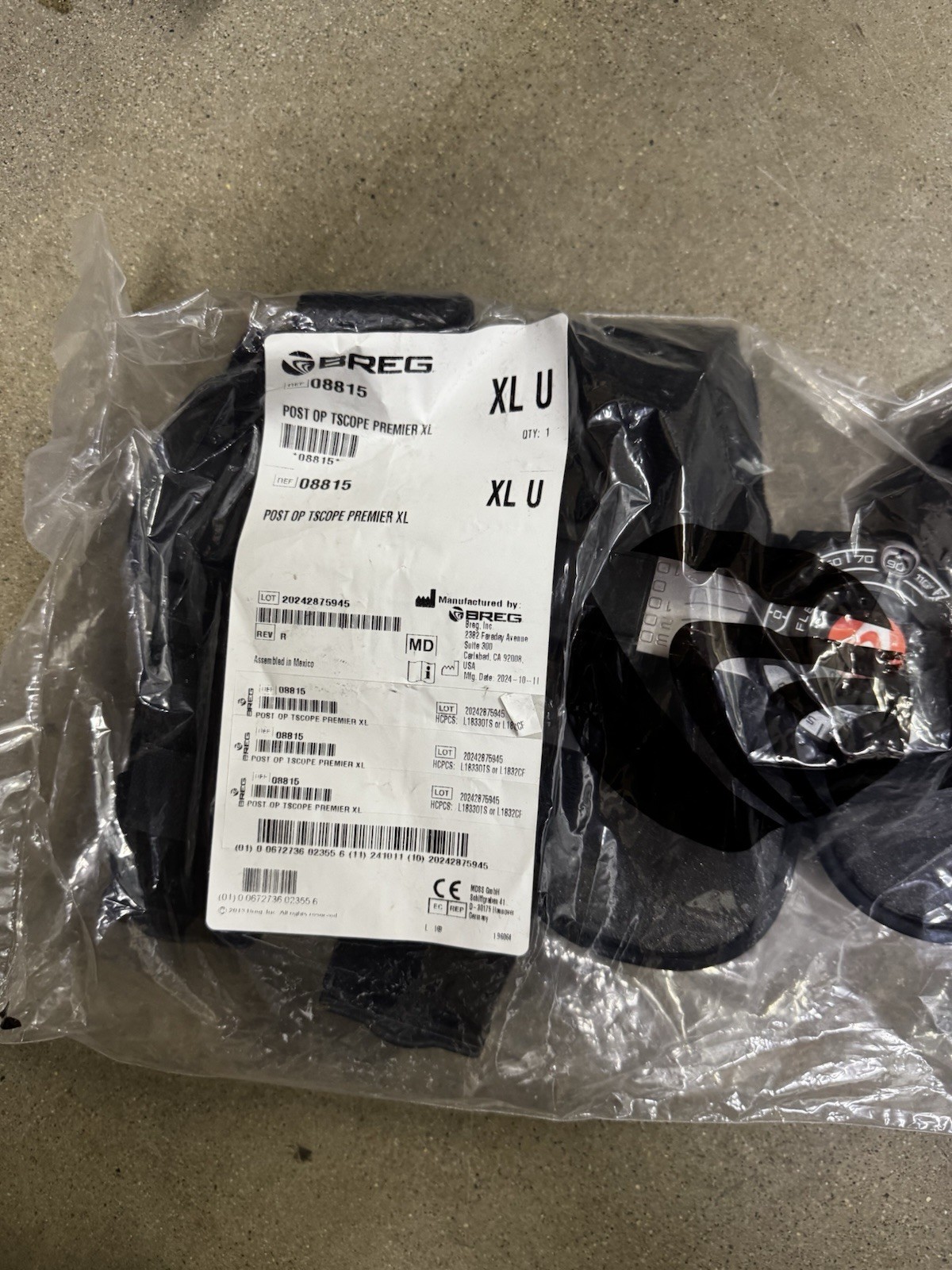 Breg T Scope Premier Post-Op Knee Brace Adjustable ROM Universal XL 08815