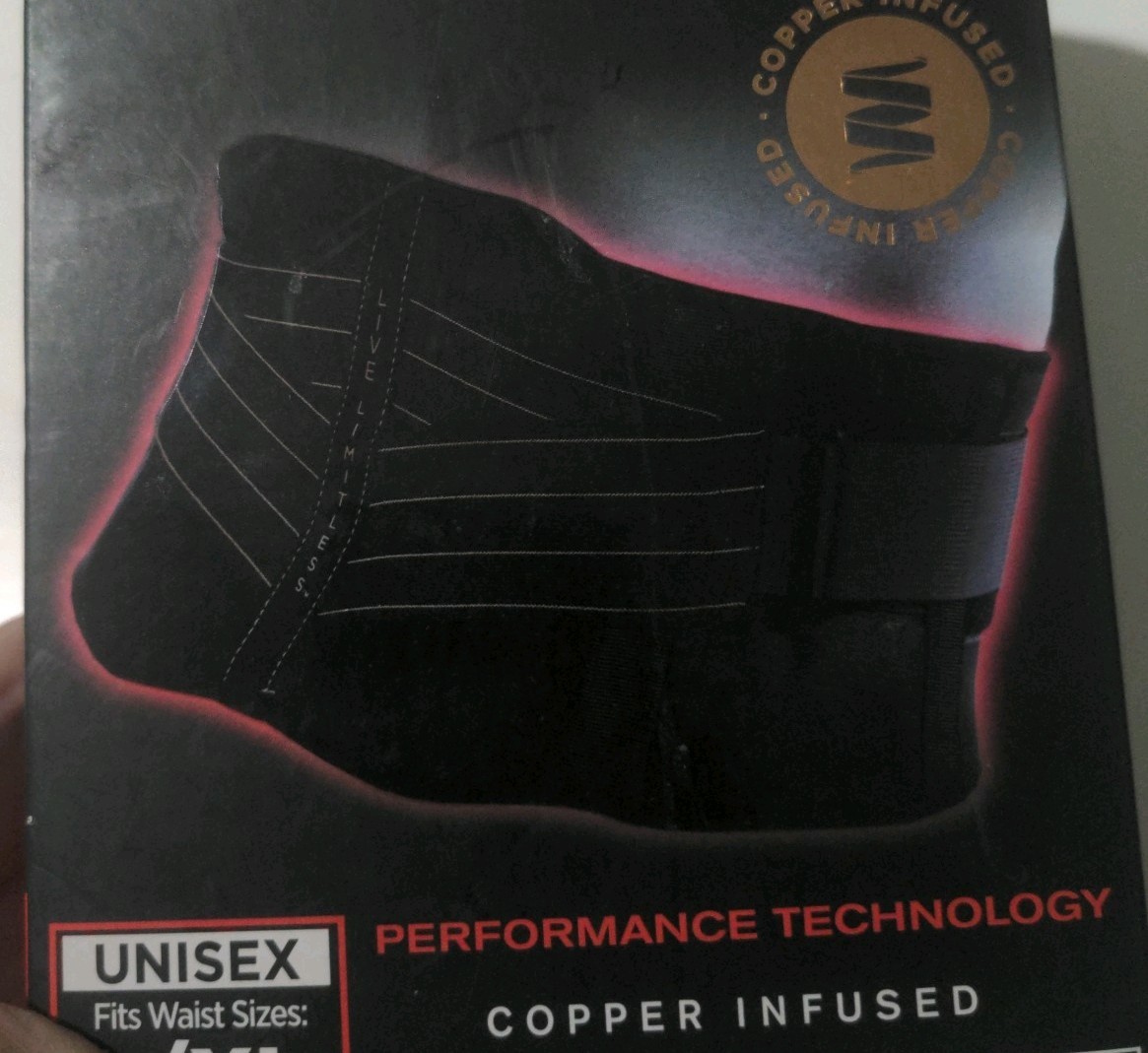 Copper Fit Back Pro Compression Back Support Belt Size L/XL NEW
