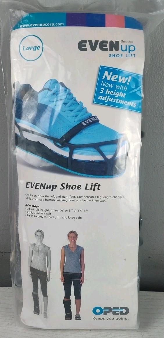 Oped Evenup Shoe Lift Balancer Leveler Size Large Men’s 11-13 Women’s 11.5-13.5
