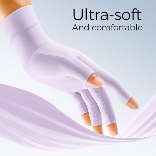 Compression Arthritis Gloves Fingerless Hand Support for Carpal Tunnel Relief