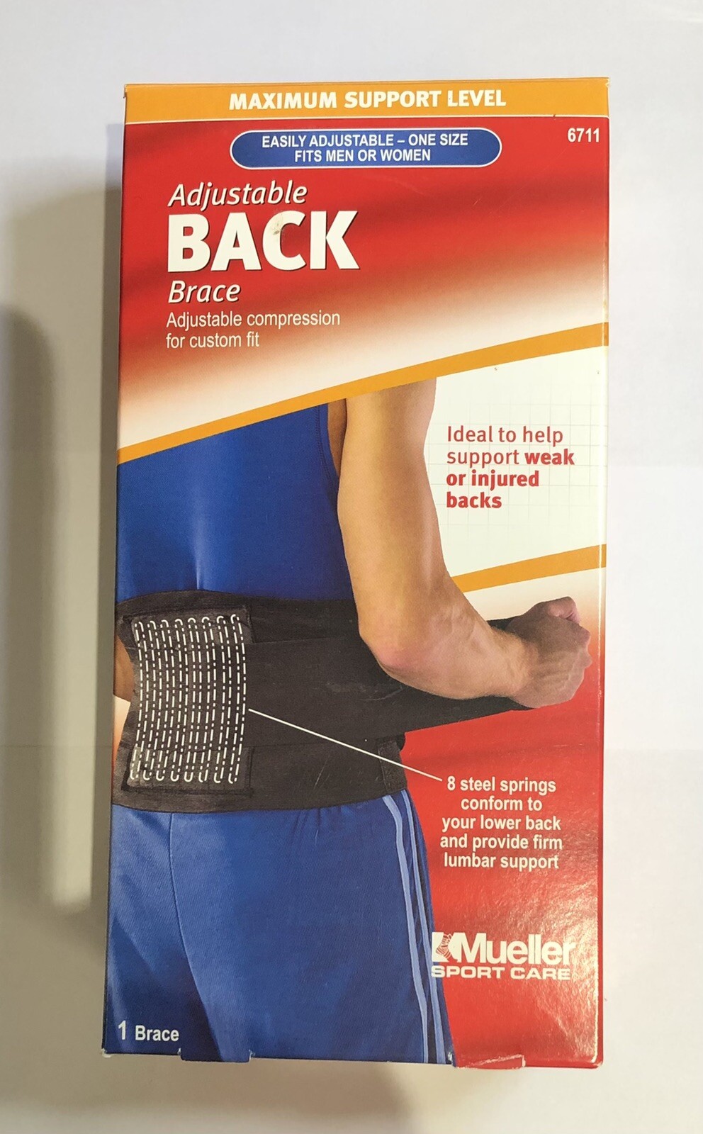 Mueller Adjustable Back Brace Maximum Support Level