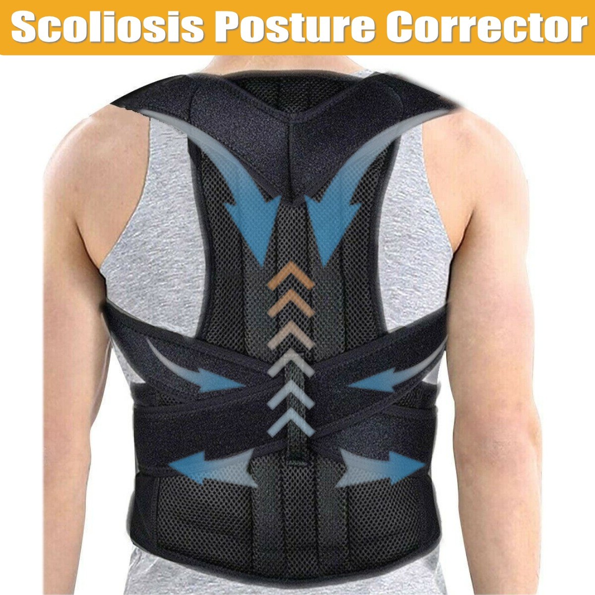 YE Men Women Posture Corrector Medical Support Clavicle Adjustable Belt Unisex
