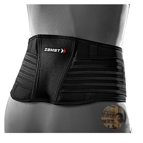 ZAMST ZW-5 Lumbar Support Belt Black Size S Sports Back Brace EVA New
