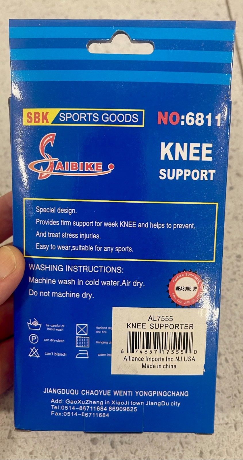 Knee Support/KNEE BRACE QS SPORTING #6811 FREE SHIPPING!