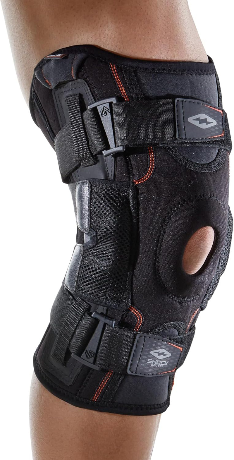 Knee Brace, Compression Knee Brace for Men & Women, Hinged Knee Brace with Side