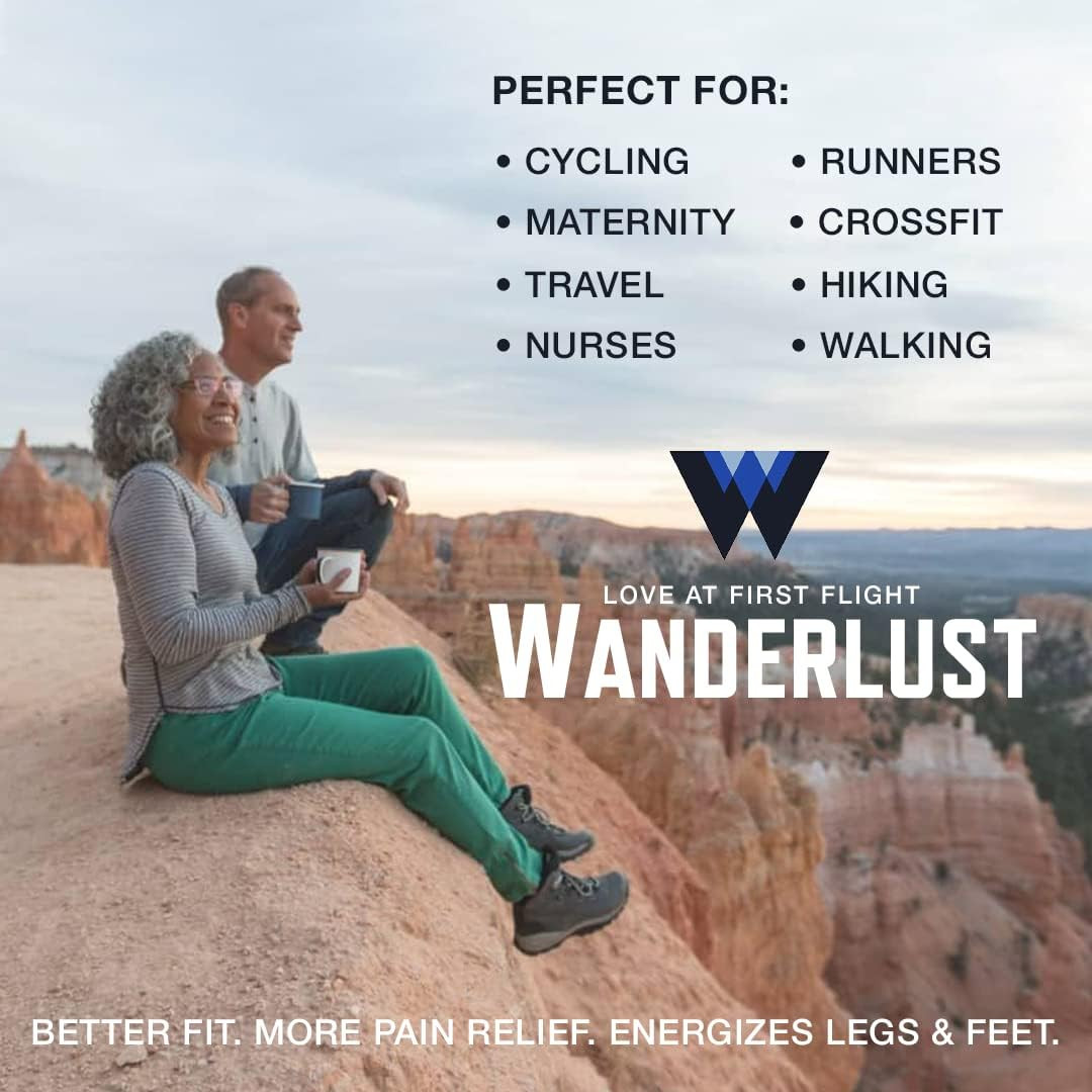 Wanderlust Travel Compression Socks – Support Stockings